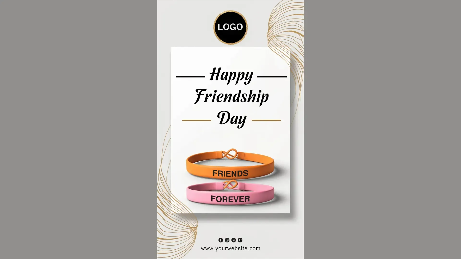 Happy Friendship Day Instagram Story Card